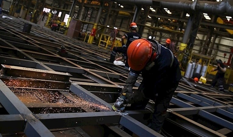 İnşaat üretim endeksi Mart'ta yıllık bazda yüzde 1,2 azaldı