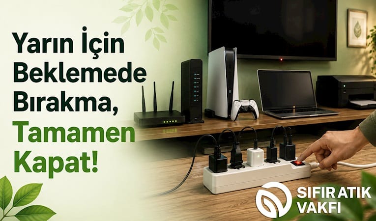 Sıfır Atık Vakfından "Yarın için beklemede bırakma, tamamen kapat" sloganıyla tasarruf çağrısı