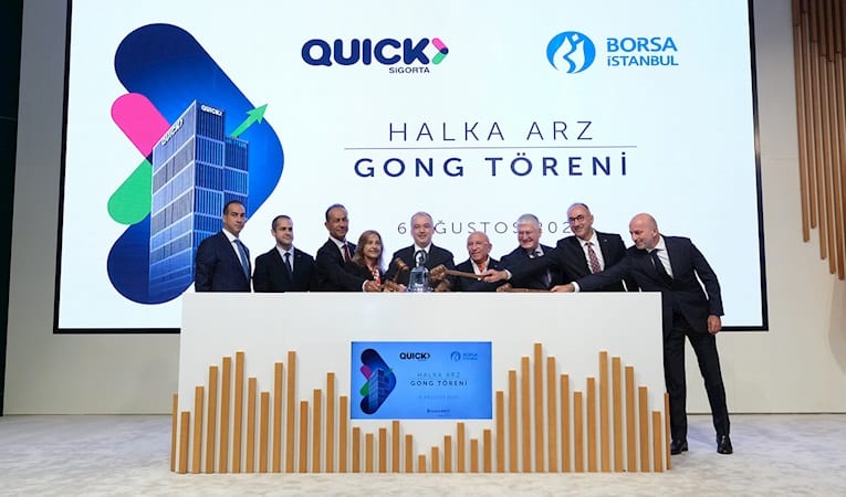 Borsa İstanbul'da gong Quick Sigorta için çaldı