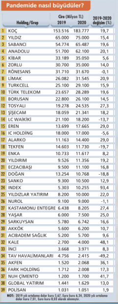 Dev irketlerin performans ne durumda Capital