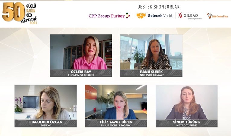 Zirvede “50 Güçlü Kadın CEO” ödüllerini aldı