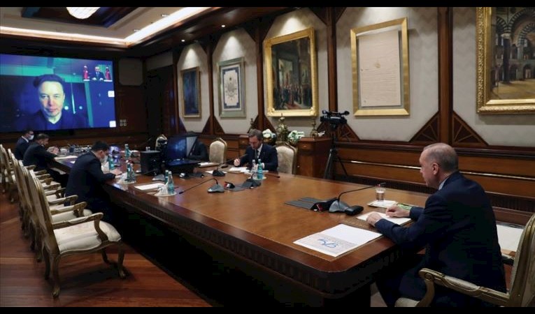 Cumhurbaşkanı Erdoğan, Tesla ve SpaceX'in kurucusu Elon Musk ile görüştü