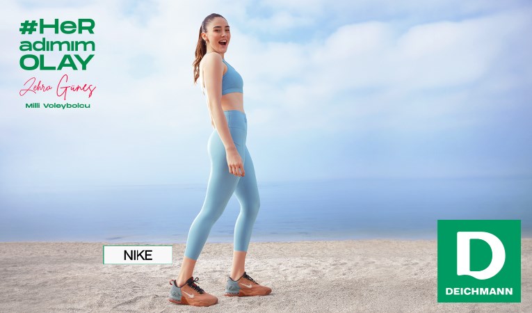 Milli voleybolcu Zehra Güneş "Her adımım olay, her adımım Deichmann" sloganı ile DEICHMANN’ın yeni reklam yüzü oldu!