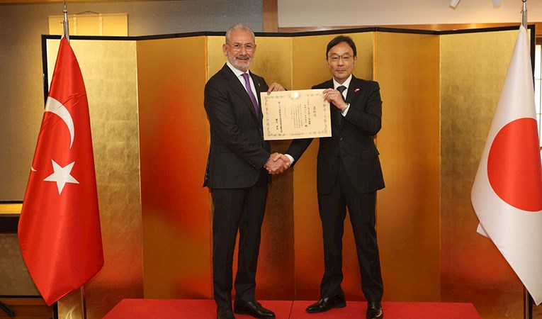 Fuat Tosyalı'ya Japonya Büyükelçiliğinden Ödül