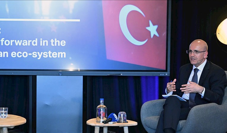 Hazine ve Maliye Bakanı Mehmet Şimşek Brüksel'de konuştu