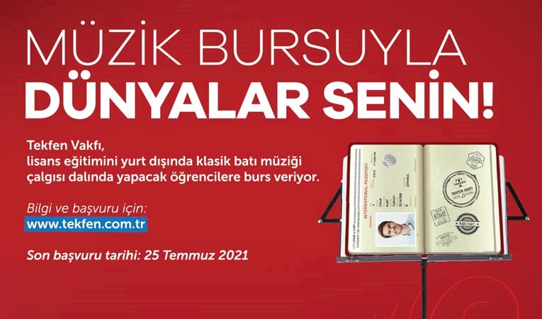 Tekfen Vakfı Müzik Bursu için başvurular başladı